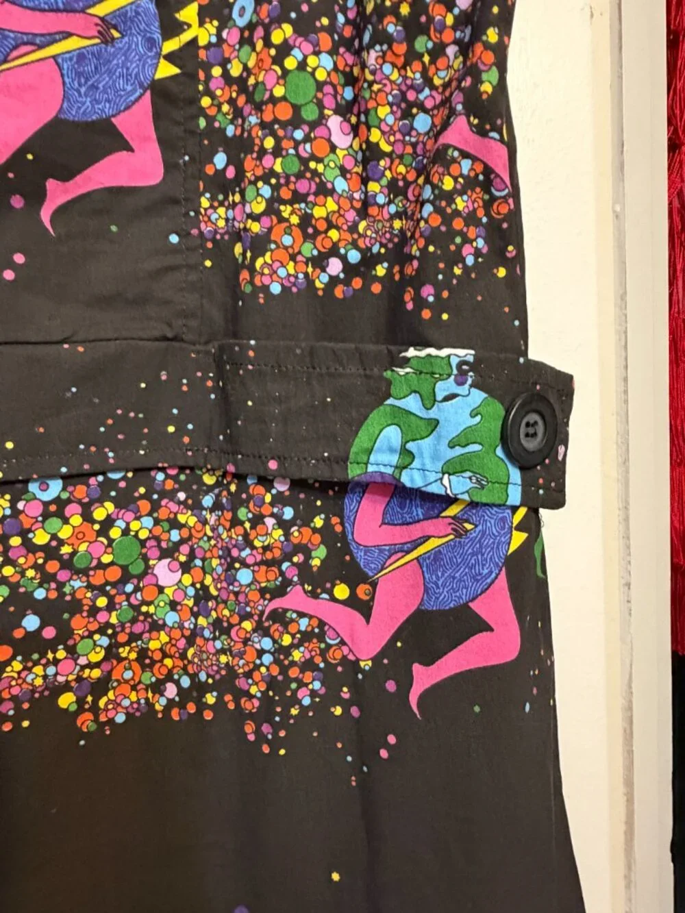 Nooworks Cosmic Ladies Airliner Dress Colorful Space A-Line Size 2X - Picture 2 of 6